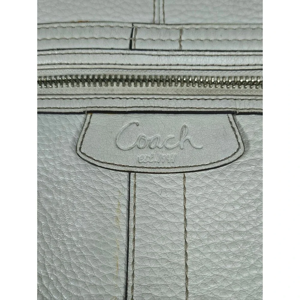 Coach Penelope cream pebbled leather shoulder bag J0882 13159